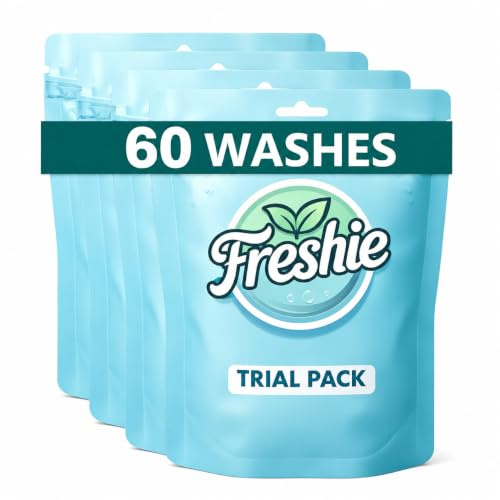 Washing Pods, Liquid Laundry Capsules 60 Washes, Freesia & Pear Scent | Powerful Stain Removal, Gentle on Skin, Freshness that Lasts and Lasts, Easy to Carry, No Residue Whatsoever