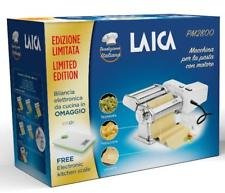 Laica PM2800 Kit Macchina Pasta, Acciaio, Argento, 15.3x21x19.8 cm