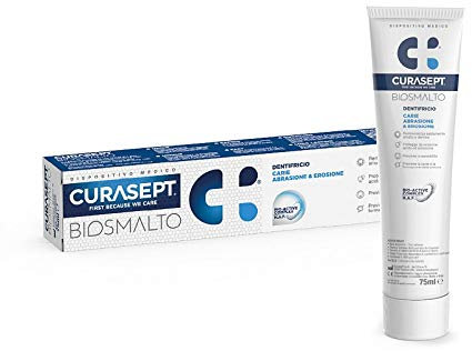 PROMO 2 CONFEZIONI CURASEPT BIOSMALTO DENTIFRICIO PROTEZIONE CARIE 75+75 ml