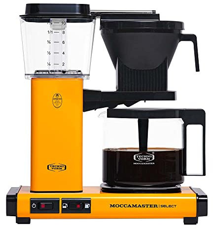 Moccamaster KBG Select, Coffee Machine, Filter Coffee, Yellow Pepper, UK Plug, 1.25 Liters