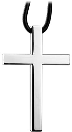 Cross Hanging Ornaments for Car Rear View Mirror, Cross Metal Car Charm, Pendant Decoration for Car, Truck, Home Decor (Sliver)