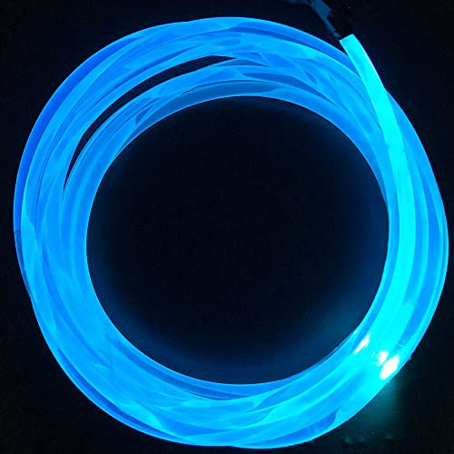 EVESOAR 10ft Super Bright MMA Plastic Optic Fiber Side Glow for LED Light Source Soft Optical Light Guide Strip