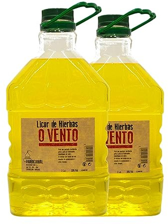Orujo Miño Licor de Hierbas o Vento Botella Jéroboam-Doble Mágnum 3 L (Caja de 2 Botella Jéroboam-Doble Mágnum de 3 L)