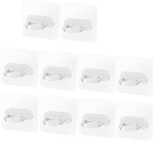 Norhogo 10 Stück Multifunktionaler Rundhaken Selbstklebend für wand | Handtuchhaken Haken Selbstklebend Wandhalterung Wasserdicht Wandhaken für Badezimmer, Küche, Bad