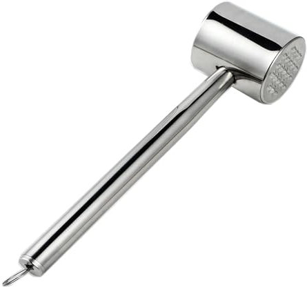 Ablandador de Carne,Martillo Carne,Smash Burger,Martillo de carne de acero inoxidable, apto para lavavajillas, ideal para escalopes, chuletas, pollo, filetes, etc