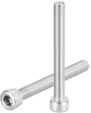 QUARKZMAN 25 Stück M5-0,8x45 Zylinderschrauben mit Innensechskant Zylinderkopfschrauben Edelstahl 304 Vollgewinde Innensechskantschraube Befestigungselemente für Maschinen