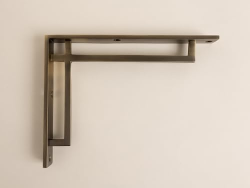 Antik-Messing-Halterungen im Art-Deco-Stil, massives Messing, massives Messingguss, einzeln verkauft