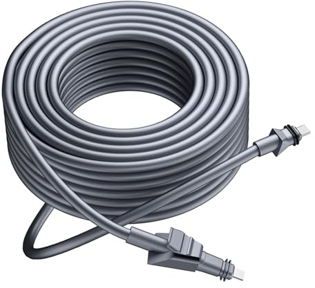 Xiuganpo CâBle CâBle éTanche Ip68 pour CâBle Plat Haute Performance, CâBle Plat Haute Performance Connexion Stable, CâBle De Remplacement en Cuivre Et Caoutchoucc (8 m