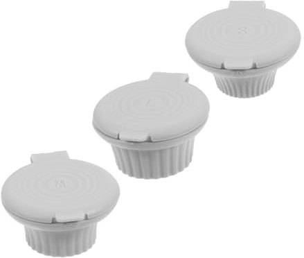 FELTECHELECTR 3pcs Bathroom Soap Dispenser Inverted Bottle Cap Leakproof Shampoo Bottle Stopper Shower Cap for
