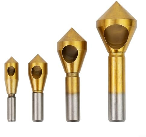 Cuts Smoothly 4 Pcs Deburring Tools for Use on Metal, Wood, and Light Metals