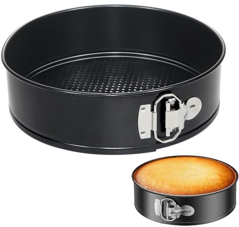 Cake Tin - 18cm/7inch Cake Tins for Baking - Cheesecake Tin Springform Loose Bottom - Thick Non-Stick Baking Tins Round Cake Pan for Restaurants, Home and Kitchen