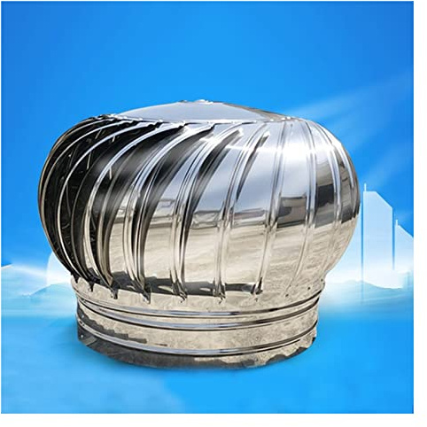 Chimney Cowl - Rotating Waterproof Turbine Ventilator Cover for Standard Chimney Pots and Stove Exhaust Pipes, 300mm/11.81in