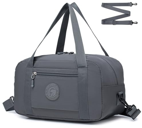 SPAHER Pequeño Bolsas de Viaje 35x20x20cm Ryanair Equipaje de Mano Cabina Plegable Bolsa de Deportiva Gym Vuelo con Bolsillo Húmedo Bolso Equipaje Impermeable Mujer Hombres Travel Cabin Duffle Bag