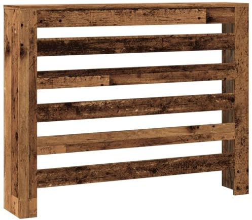 Cache Radiateur, Couvre Chauffage Couverture Radiateur Cache-radiateur vieux bois 104x20x82 cm bois d'ingénierie
