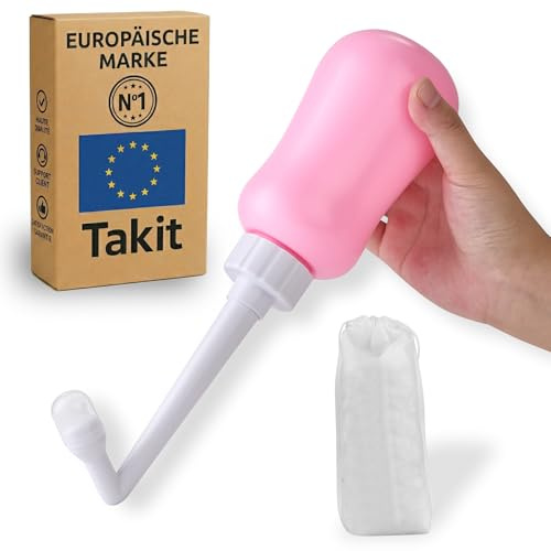 Douchette intime maternité 370 ml - Bouteille périnéale post-partum - Jet doux et précis - Embout rétractable 60° - Anti-fuite - Sans BPA - Hygiène intime portable