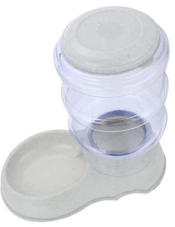 NOLITOY Dispensador Automático de Comida de Plástico Estable y Seguro 3.8l para Gatos y Perros para Almacenamiento en Casa