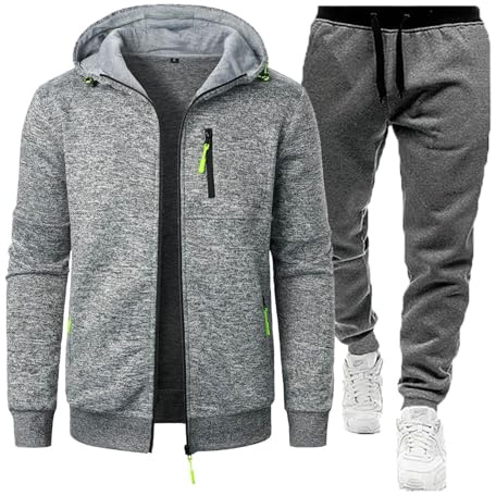 EODJXIO Tuta Moto Uomo 2 Pezzi Antipioggia 2026 Intera da Lavoro Meccanico Corto Hoodies Felpe con Cappuccio Felpa Rossa Y2k