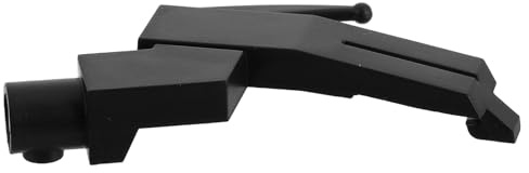 FOMIYES Portatestina per Giradischi in Plastico Nero Supporto Stabile e Design Raffinato, Accessorio Essenziale per Appassionati di Vinile e Uso Domestico