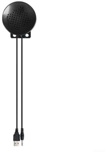 Aktiver USB-Lautsprecher 5V mit 3,5mm Klinke, 1W Kompaktbox für Laptop, Leiser Voice Playback Module aus ABS, Schwarz(USB-5V)