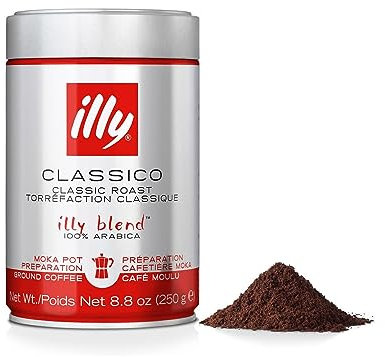 Illy Ground Coffee Moka (12x250g)