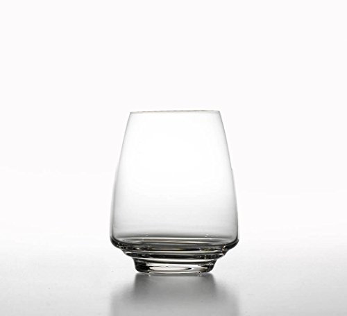 Zafferano Esperienze - Vaso Tumbler de Agua y Vinos Blancos de Vidrio Sonoro Superior Transparente, cl 45 h 110mm d 89mm, Juego de 6 Piezas