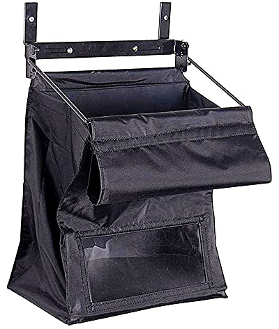 MU-MOON Indoor Wall Mount Mail Catcher Bag Door Slot Post Box Basket Mail Boxes Organizer Security Large Capacity Black