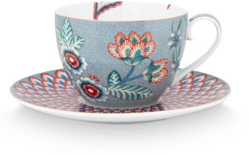 Pip Studio Tasse & Untertasse Winter Wonderland | Light Blue - 280 ml