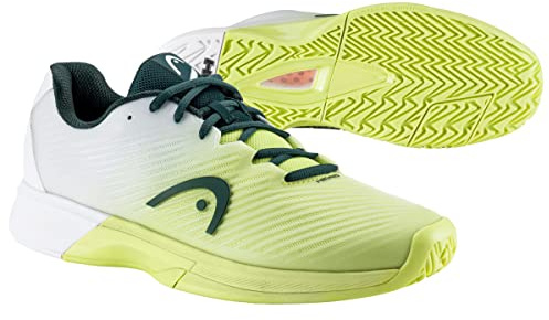HEAD Chaussures de Tennis Revolt Pro 4.0 Men, Vert Clair/Blanc