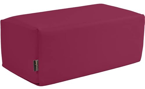 pader medi.tech Orthopädisches Entlastungskissen, Positurkissen 50x25x20cm I Bandscheibenkissen, Stufenkissen, Lagerungskissen für Beine mit festem Schaumkern (13 Beere)