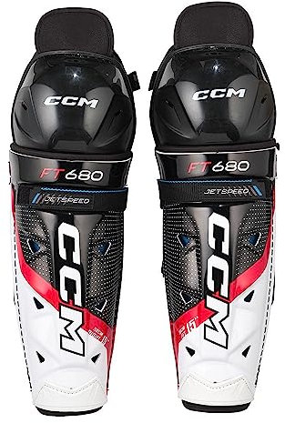 CCM Jetspeed FT680 Eishockey Schienbeinschoner, Senior (Größe: 14)