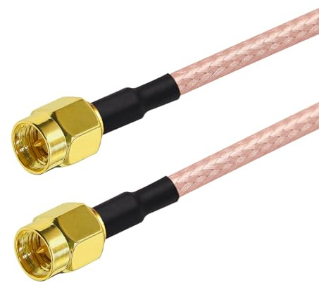 TUOLNK 2 Stück 50cm SMA Stecker auf SMA Stecker Koaxialkabel RG316 für rauscharmen LNA-RTL-SDR-Dongle ADS-B-Empfänger VNA-Vektor-Netzwerkanalysator Antenne SWR-Messgerät Spektrumanalysator