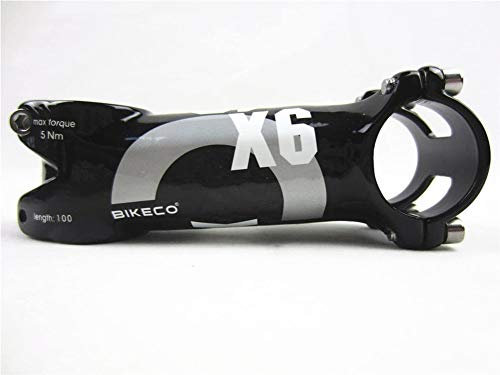 31,8 mm Fahrradvorbau 3K Carbon Fahrrad-Mountainbike-Lenkervorbau, 6-Grad-Mountainbike-Rennrad-Lenkervorbau, superleichter Fahrradvorbau aus Carbonfaser + Aluminiumlegierung