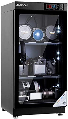 BomDog Gabinete Seco,Deshumidificador de Cámara,Deshumidificador Electrónico de Cámara 50L Operación Silenciosa 5W Bajo Consumo/Upgraded/Two Part