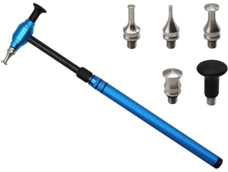 Kleagary Car Dent Repair Shaping Hammer Scratch Hammer No Scratchs PDRs Repair Tool, Leveling Hammer,Scalable Blue&Black