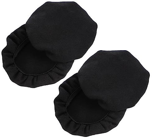 NUOBESTY 4pezzi Copri-cuffie in Cotone Elasticizzati Per Auricolari Piccoli Protezione Comfort e Igiene Sostituzione Cuscinetti Usati Riduzione Graffi Portatile Per Bar