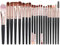 20 Pezzi Set Pennelli Trucco Professionale, Kit Completo con Pennello Fondotinta, Correttore e Blush, Set Pennelli Make Up per Principianti ed Esperti (Rosa Oro)