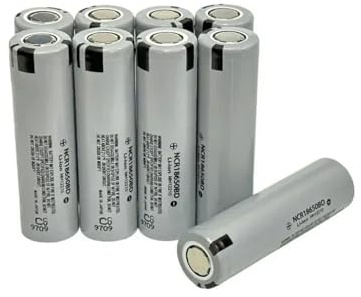Yhytgbhk Batería Recargable NCR18650BD de 3,7 V y 3200 mAh, 18650, de Iones de Litio for Herramientas eléctricas, 50 Unidades y 5 Cargadores.