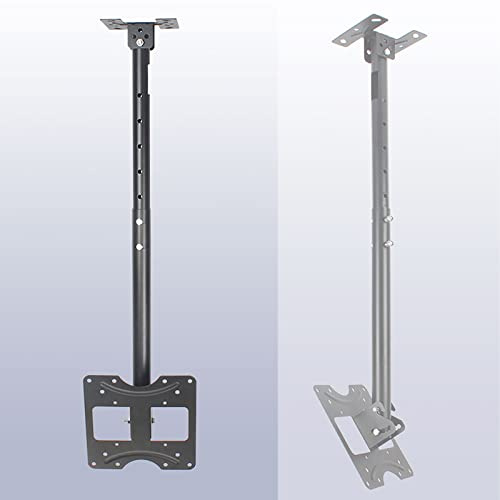 TV-Ständer, TV-Deckenhalterung für 20-32-Zoll-LCD-Flachbildfernseher, höhenverstellbar, teleskopierbar, neigbar und schwenkbar, TV-Deckenhalterung trägt bis zu 45 kg/99 lbs, 1,8 m