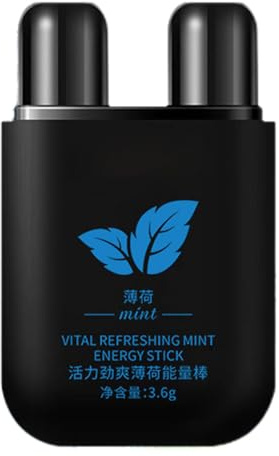 Inhalador nasal energizante, Inhalador de energía nasal,Tubo de doble orificio para una inhalación refrescante | energético con sensación refrescante para trabajar horas extras y condu