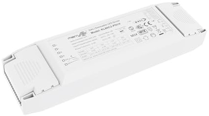 KL60C2-PDiiV Merrytek 60W DALI DT6 1-10V PushDIM dimmbarer LED-Treiber für LED-Lampen, Konstantstrom Netzteil 220-240V AC, flimmerfrei, IP20, leise, 202×58×30 mm