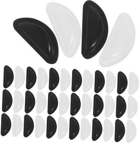 Beaupretty 24paires Plaquettes de Nez Silicone pour Soleil Couvre-plaquettes Nasales Adhésives Forme d Plaquettes Nasales Souples pour Confort