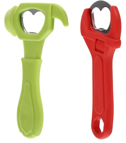 ARTSEWPLY 2pcs Hammer and Wrench Silicone Bottle Opener Set, Multifunctional Beer and Wine Opener with Refrigerator Magnet for Party and Home Use
