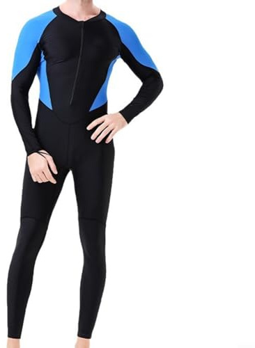 Glomc Muta da uomo, in neoprene da 1,5 mm, con cappuccio e cerniera frontale, per immersioni, snorkeling, surf, nuoto, ad asciugatura rapida, traspirante, a tutta lunghezza (XL)