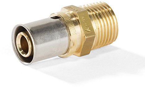 H2O-Flex® 20er Pressfitting mit 1/2AG/Außengewinde für Verbundrohr 2,0mm DVGW Aluverbund - Rohr 20 x 2,0mm Mehrschichtverbundrohr