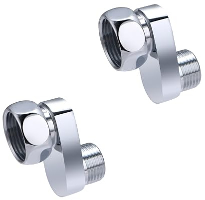 2 Raccords Excentrés de 25 millimètres pour Robinetterie Mâle 15x21 - Femelle Ecrou Tournant 20x27 NOYON & THIEBAULT