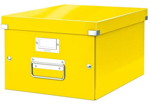 Leitz A4 Storage Box, Click and Store Range 60440016 - Medium, Yellow
