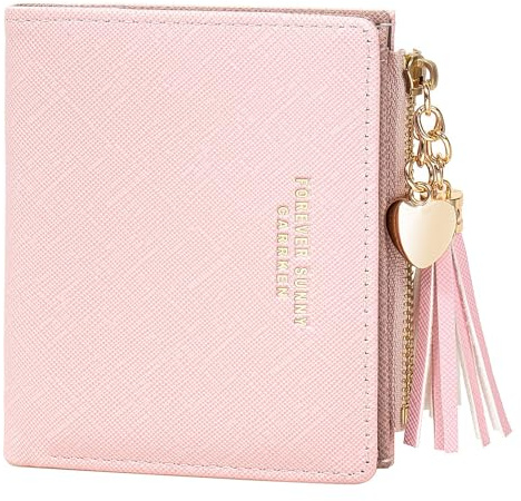 Cute Small Wallet for Girls Kids Daughter Birthday Gift Pretty Kawaii Pendant Card Coin Wallets Multipurpose Pink