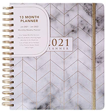 Wochenplaner 2021, 1 Tag pro Seite | Hardcover Kalender 2021, Tagesplaner, Terminkalender, Terminplaner, Tageskalender (Grau)