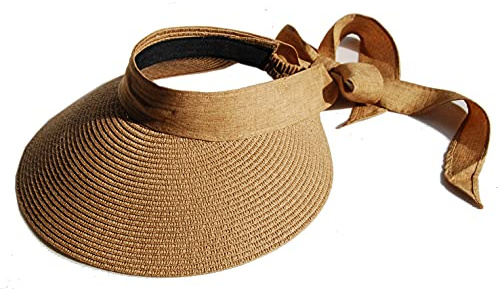 Cool4 Damen Bandana Cap Visor Sonnenhut Strand Schirm Baumwolle Cap Chemo A13 (Sand)