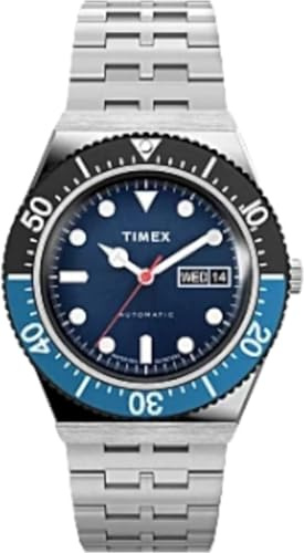 Timex Orologio Analogico Automatico Uomo con Cinturino in Acciaio Inossidabile TW2V25100VQ